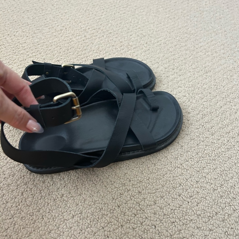 Black Strappy Sandals - Picture 6 of 10
